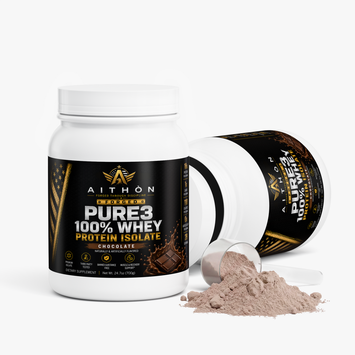 Pure3 100% Whey Protein Isolate (Chocolate)