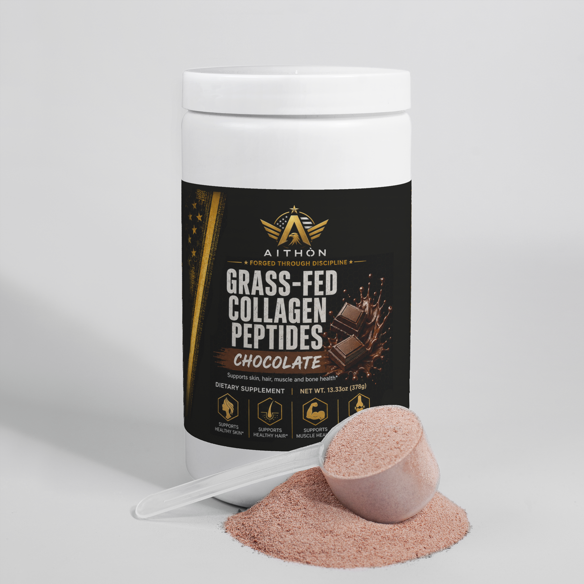 Grass-Fed Collagen Peptides Powder (Chocolate)